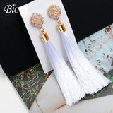 Long fabric Earrings