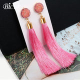 Long fabric Earrings