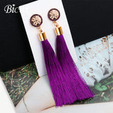 Long fabric Earrings