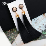 Long fabric Earrings