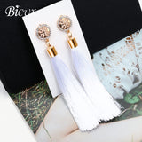 Long fabric Earrings