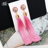 Long fabric Earrings