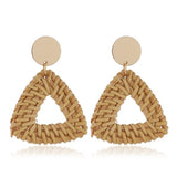 Donarsei Ethnic Leopard Rattan Earrings