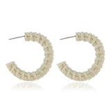 Donarsei Ethnic Leopard Rattan Earrings