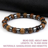 Natural stone Hematite Bracelet