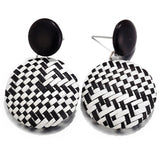 Donarsei Ethnic Leopard Rattan Earrings